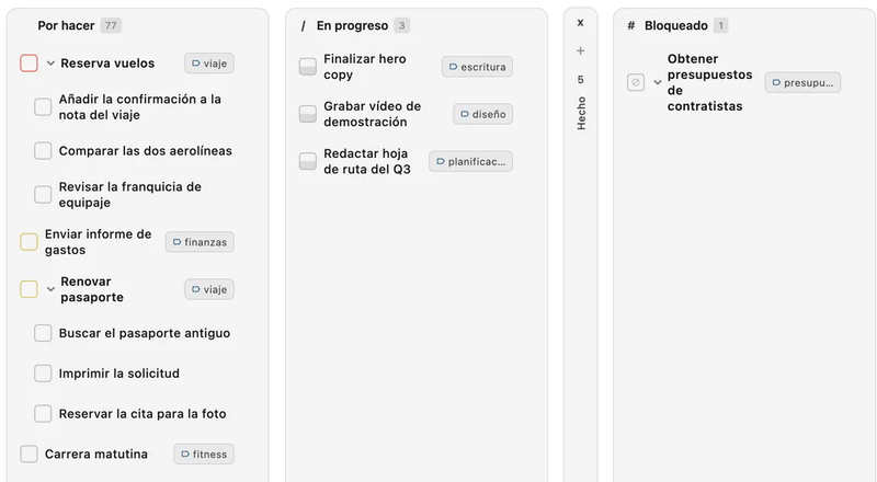 Tableros Kanban de Obsidian