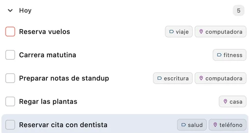 Hoy · TaskForge · Mac