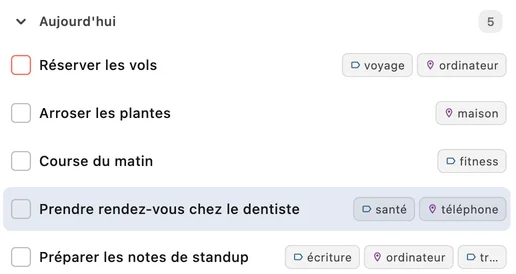 Aujourd’hui · TaskForge · Mac