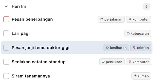 Hari Ini · TaskForge · Mac