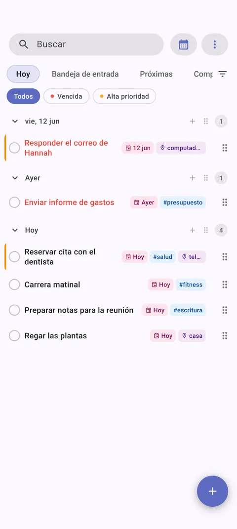 Vista de tablero kanban de TaskForge para Android mostrando organización visual de tareas optimizada para interfaz táctil de Android