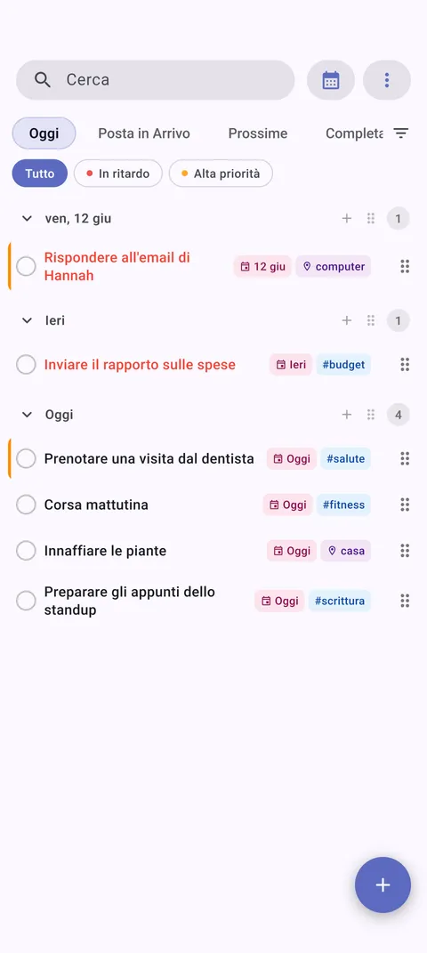 Vista bacheca kanban TaskForge Android che mostra organizzazione visiva attività ottimizzata per interfaccia touch Android
