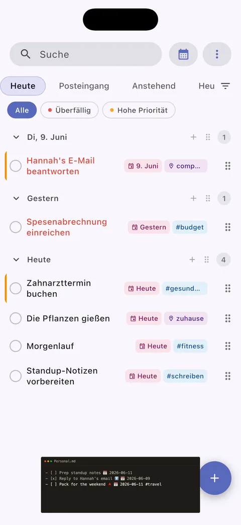 TaskForge iPhone-Vault-Konfiguration mit nahtloser Obsidian-Integration und einfacher Vault-Verbindung für mobile Workflows