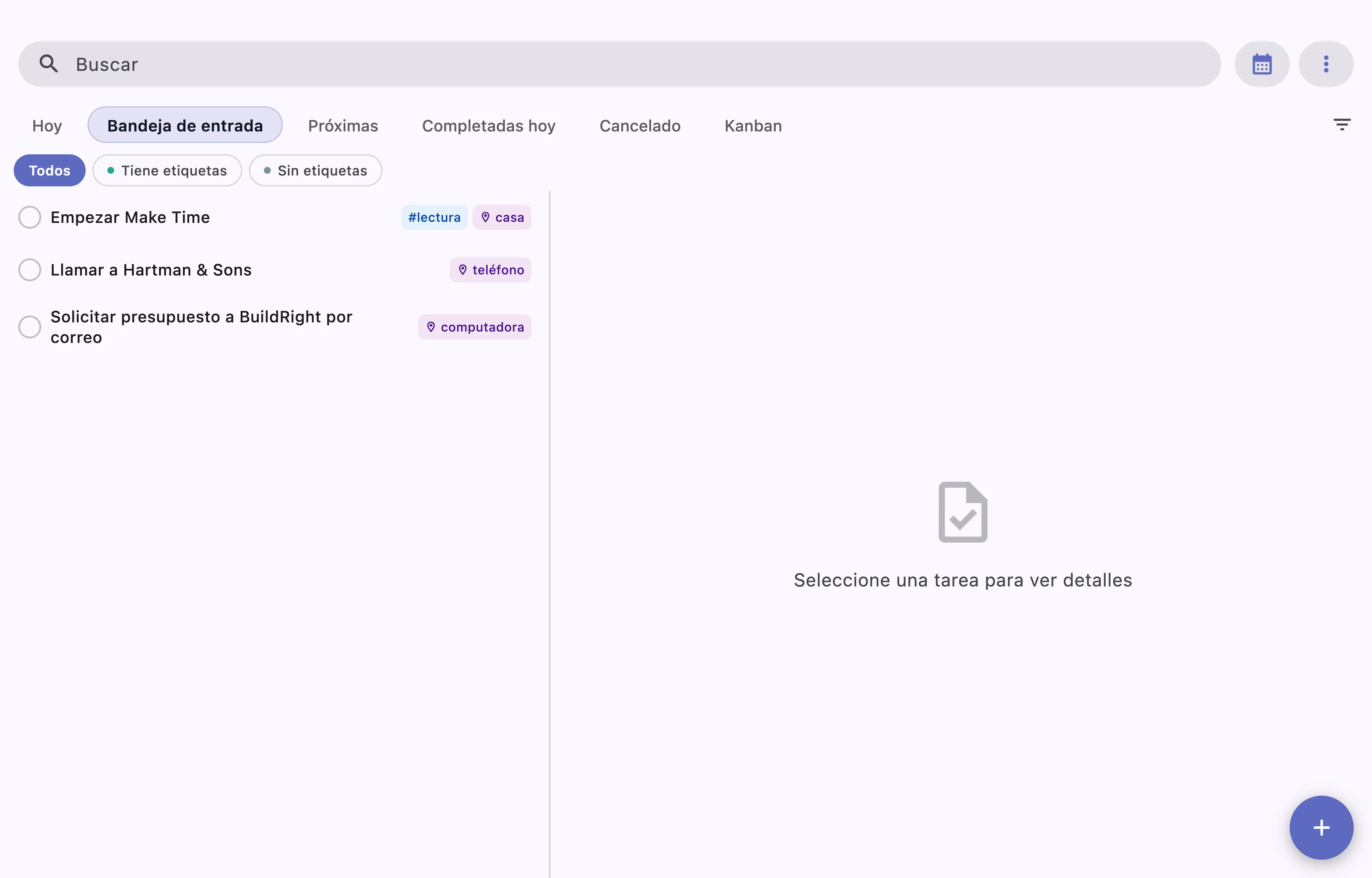 Tablero kanban de TaskForge mostrando el flujo de gestión de proyectos en Obsidian con columnas Por Hacer, En Progreso y Hecho en macOS