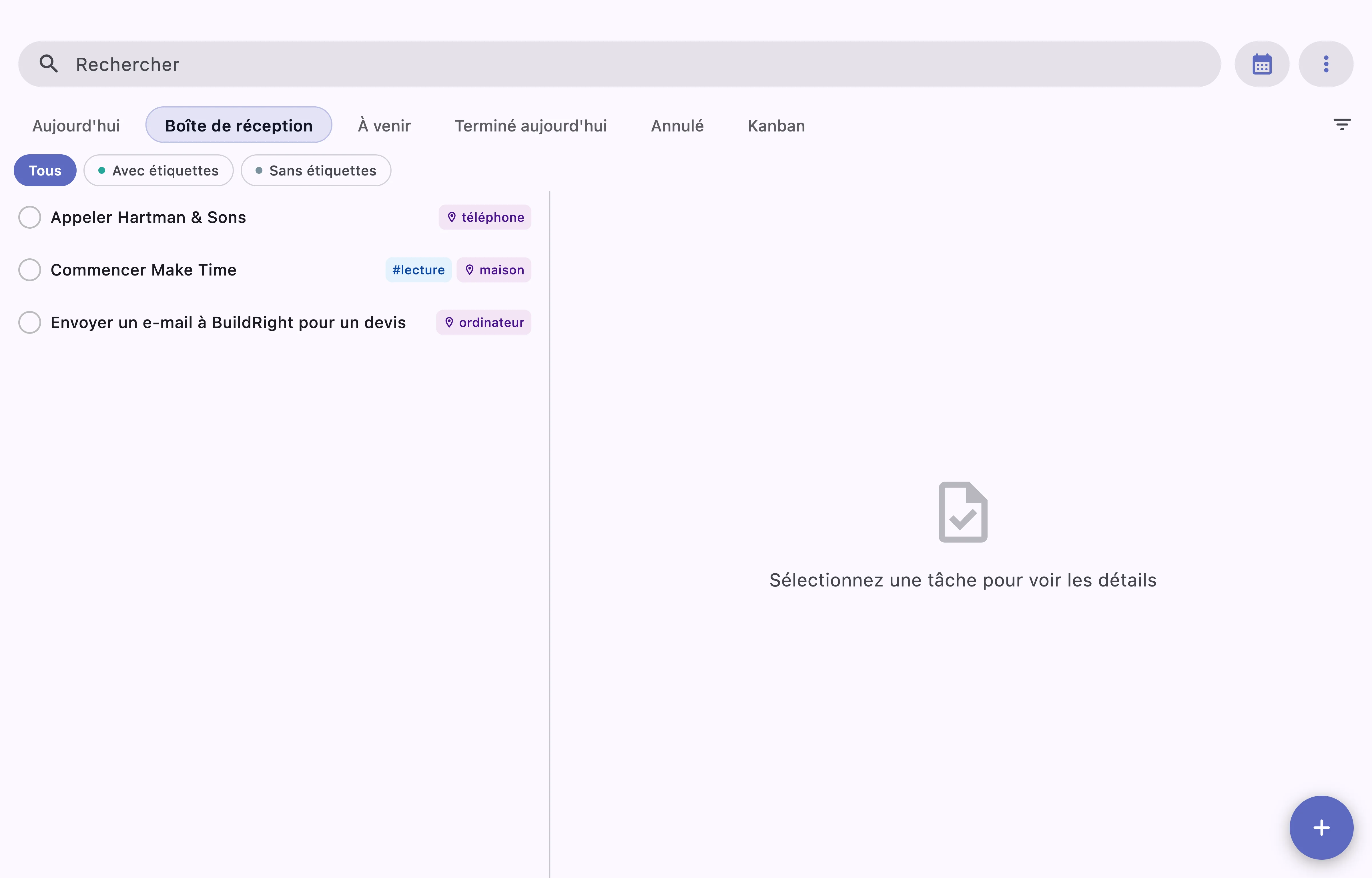 Tableau kanban TaskForge montrant un workflow de gestion de projet Obsidian avec les colonnes À faire, En cours et Terminé sur macOS