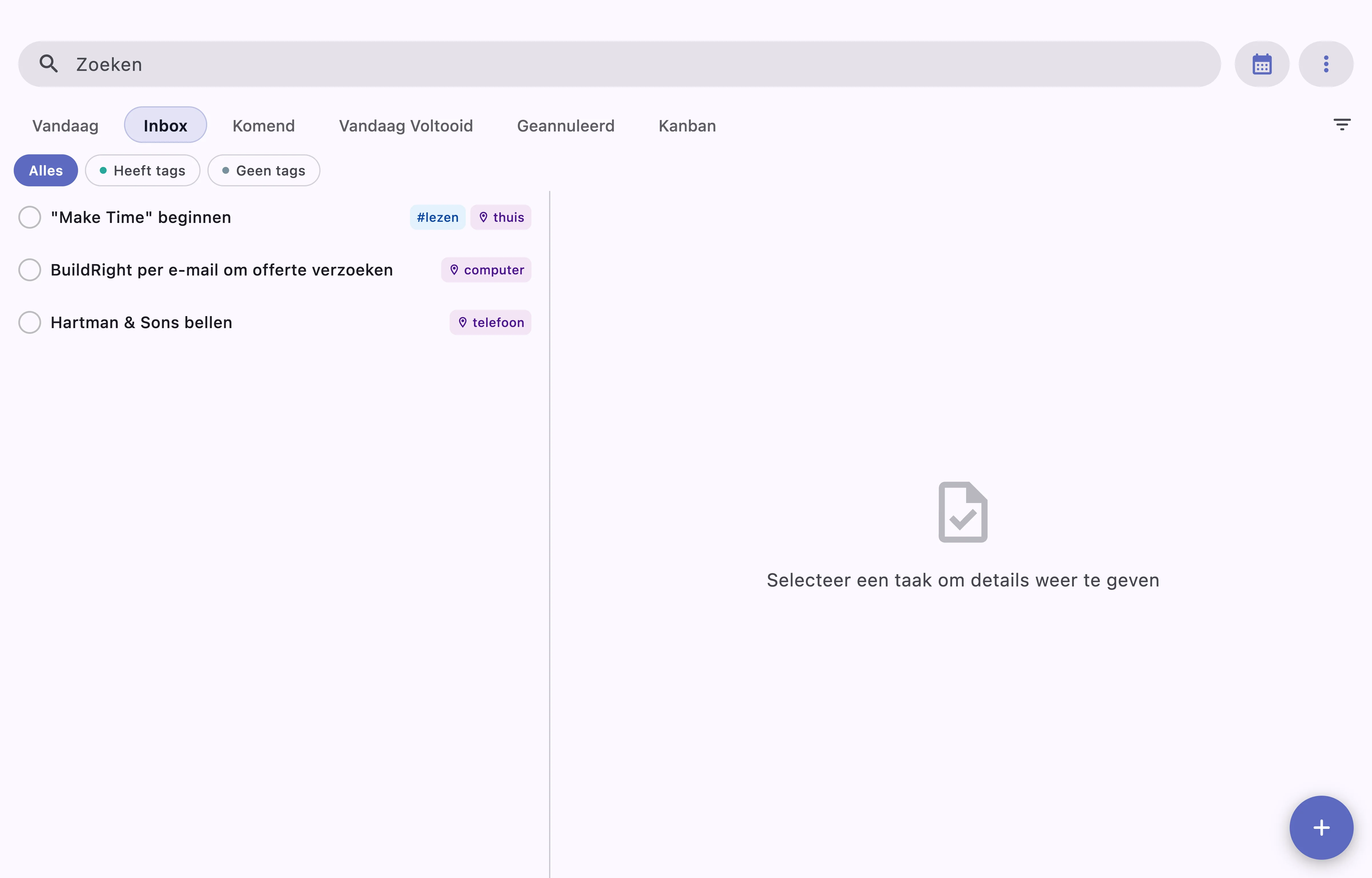 TaskForge kanbanbordweergave toont Obsidian-projectmanagement-workflow met de kolommen To Do, Doing en Done op macOS