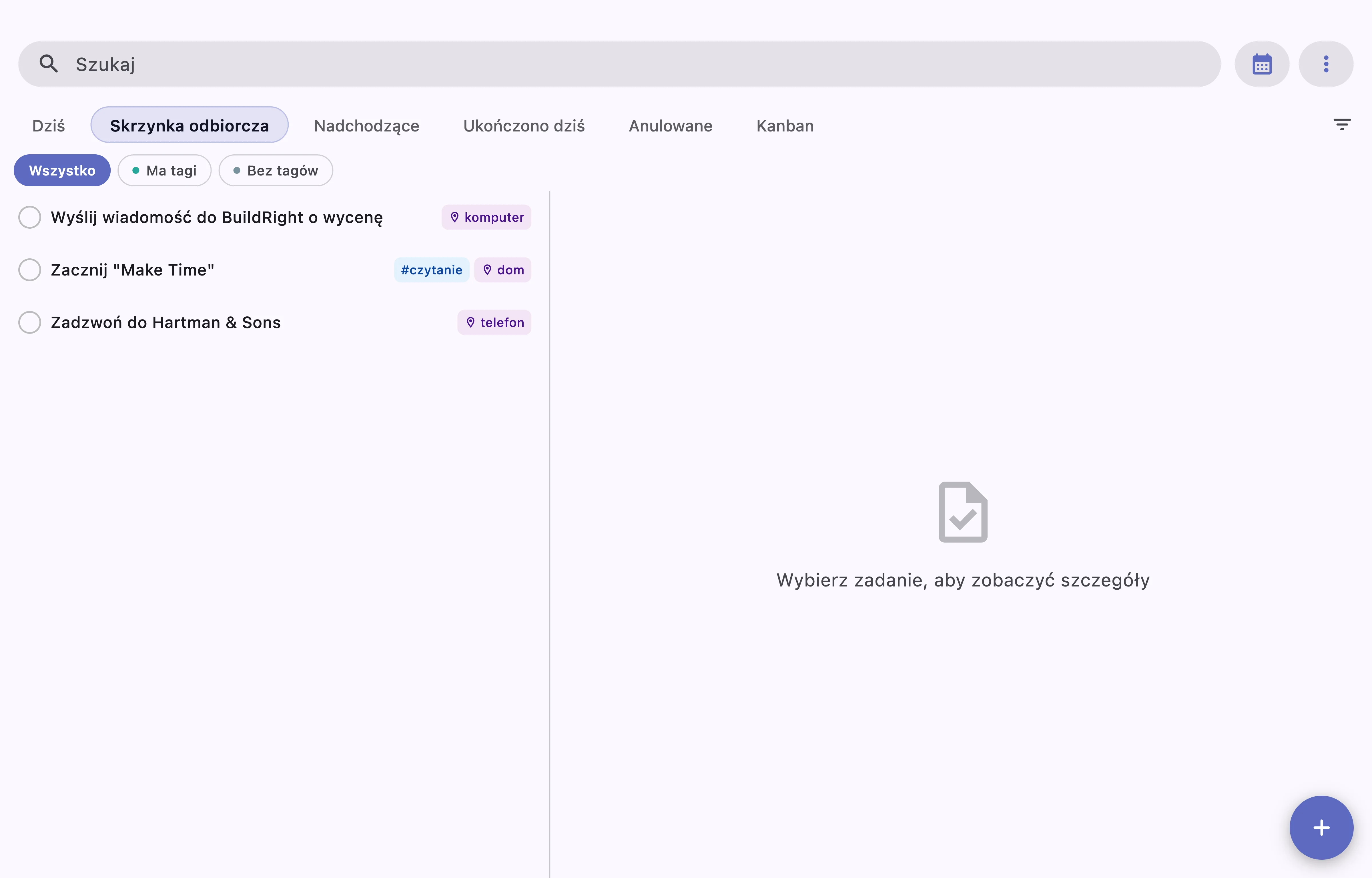 Tablica kanban TaskForge na macOS z workflow zarządzania projektami w Obsidian, kolumny To Do, Doing i Done